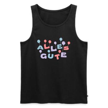 Alles Gute - Männer Premium Bio Tank Top - Schwarz - Vorne - AI Model Male 178 light (178cm)