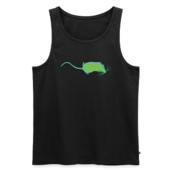 Bio Mouse - Men's Premium Organic Tank Top - black - Front - AI Model Male 178 light (178cm)