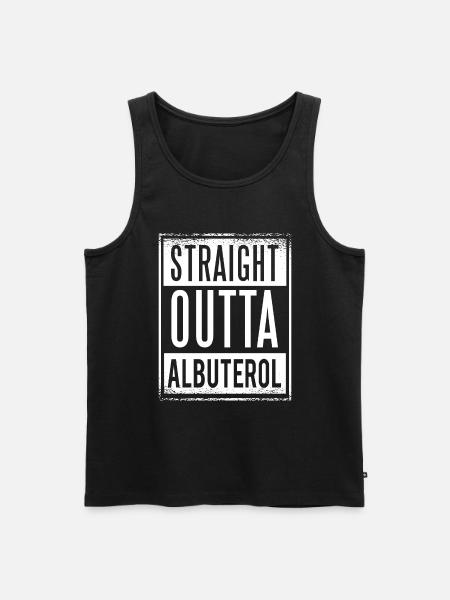 Asthma Strength: Without Albuterol - Men's Premium Organic Tank Top - black