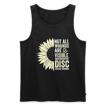 Intervertebral disc degeneration Discosis - Men's Premium Organic Tank Top - black - Front - Michal (187cm)