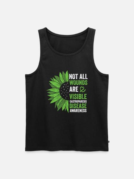 Visible strength against gastroparesis - Men's Premium Organic Tank Top - black