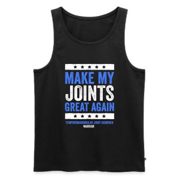 TMJ Revitalization: Fighting Spirit - Men's Premium Organic Tank Top - black - Front - Michal (187cm)