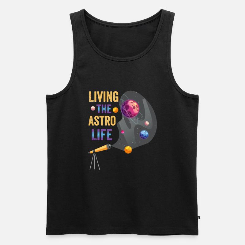 Das Astro-Leben Leben - Männer Premium Bio Tank Top - Schwarz
