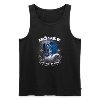 Böser alter Mann - Männer Premium Bio Tank Top - Schwarz - Vorne - AI Model Male 178 light (178cm)