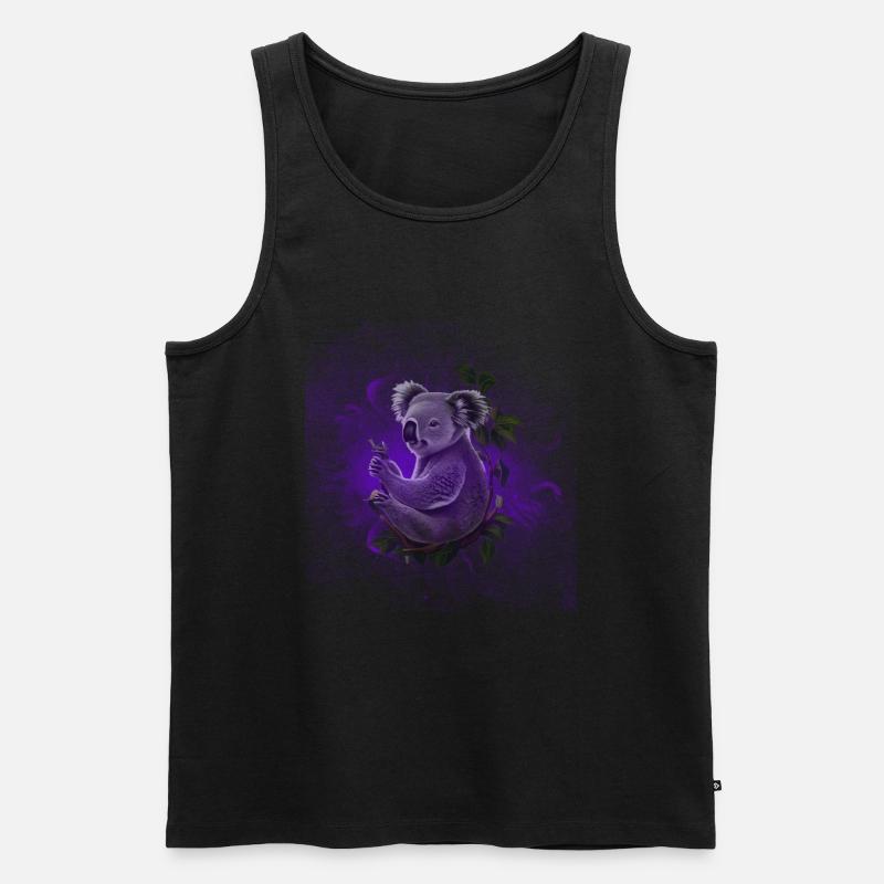 Koala Australien Geschenk - Männer Premium Bio Tank Top - Schwarz