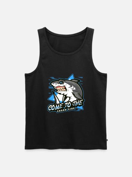 come to the shark side - Men's Premium Organic Tank Top - black