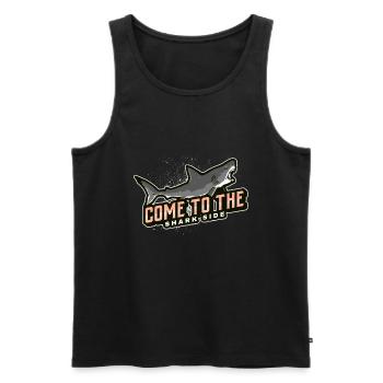 come to the shark side - Men's Premium Organic Tank Top - black - Front - AI Model Male 178 light (178cm)