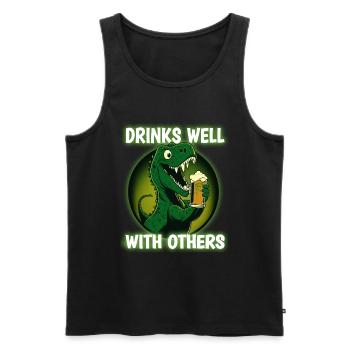St Paddys St Patricksday St Patrick Day - Männer Premium Bio Tank Top - Schwarz - Vorne - Michal (187cm)
