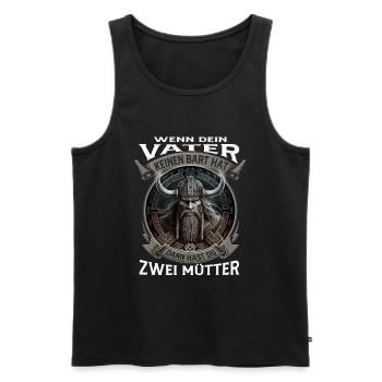 Wikinger Nordmänner Spruch Geschenk - Männer Premium Bio Tank Top - Schwarz - Vorne - AI Model Male 178 light (178cm)