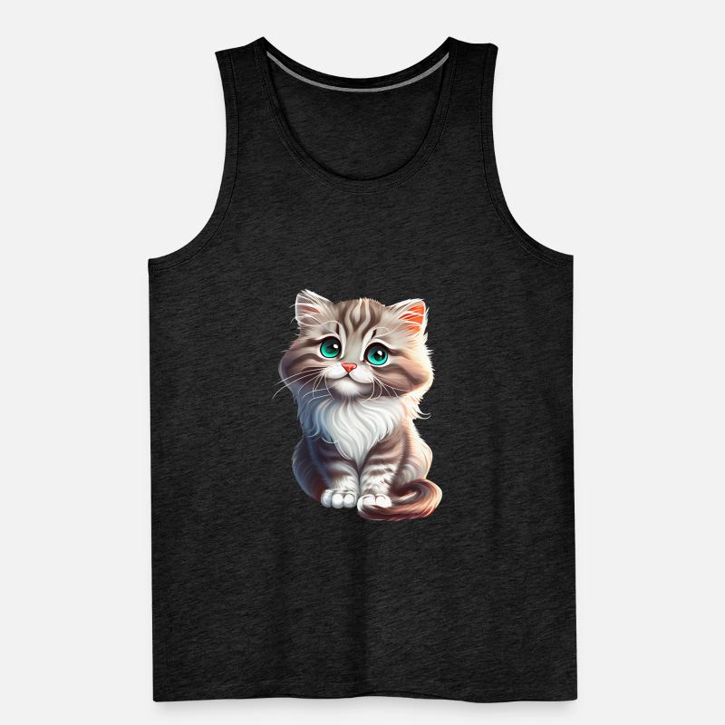 Cat Kitten Gift Men's Premium Organic Tank Top