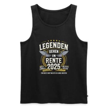 Legenden Gehen In Rente 2025 - Männer Premium Bio Tank Top - Schwarz - Vorne - Michal (187cm)