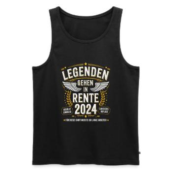Legends to retire in 2024 - Men's Premium Organic Tank Top - black - Front - AI Model Male 178 light (178cm)
