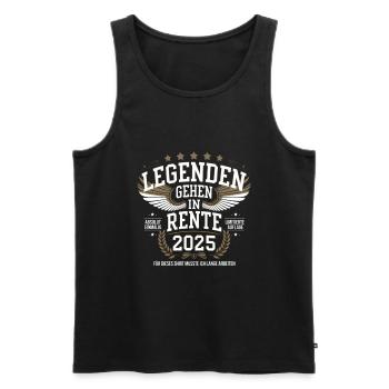 Legenden Gehen In Rente 2025 - Männer Premium Bio Tank Top - Schwarz - Vorne - Michal (187cm)