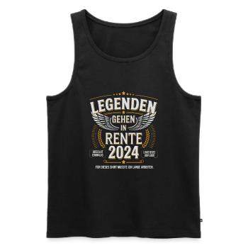 Legends to retire in 2024 - Men's Premium Organic Tank Top - black - Front - AI Model Male 178 light (178cm)