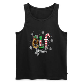 Weihnachtlicher Elf Squad Spaß Für Die Festtage - Männer Premium Bio Tank Top - Schwarz - Vorne - AI Model Male 178 light (178cm)