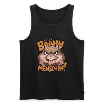 Bääh Menschen Lustiger Hamster - Débardeur bio Premium Homme - noir - Devant - Michal (187cm)
