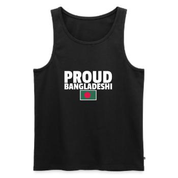 Proud Bangladeshi Flagge Bangladesch - Männer Premium Bio Tank Top - Schwarz - Vorne - Michal (187cm)