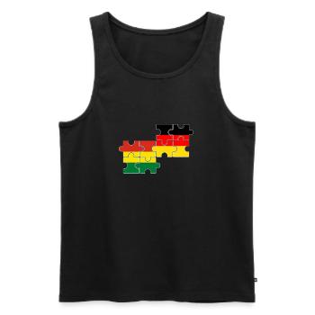 Bolivie Allemagne Drapeau Boliviens - Débardeur bio Premium Homme - noir - Devant - Michal (187cm)