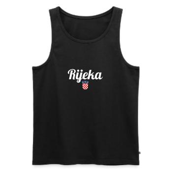 Rijeka Coat of Arms Croatia Croatian Flag Croatian - Men's Premium Organic Tank Top - black - Front - AI Model Male 178 light (178cm)