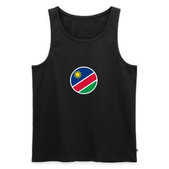 Namibia Namibian flag Namibian - Men's Premium Organic Tank Top - black - Front - AI Model Male 178 light (178cm)