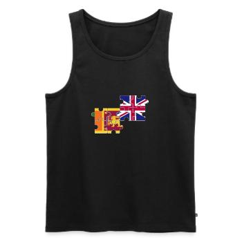 Sri Lanka UK Flag British Sri Lankan - Men's Premium Organic Tank Top - black - Front - Michal (187cm)