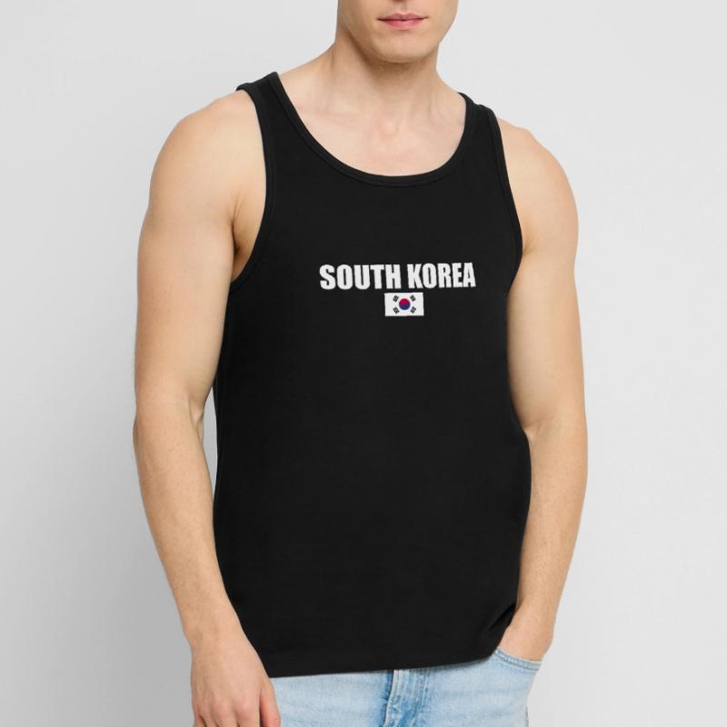 Corée du Sud Corée du Sud Drapeau coréen Débardeur bio Premium Homme