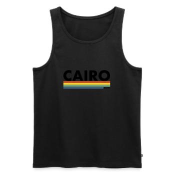 Cairo Retro Egypt Ägypten Ägyptische Ägypter - Männer Premium Bio Tank Top - Schwarz - Vorne - AI Model Male 178 light (178cm)