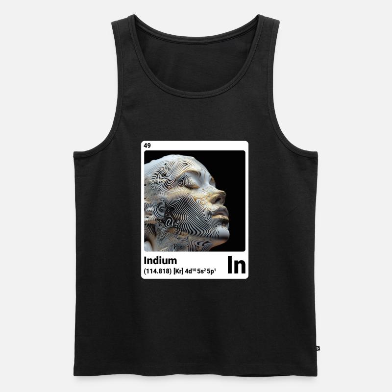 AI am Indium (wt) - Männer Premium Bio Tank Top - Schwarz
