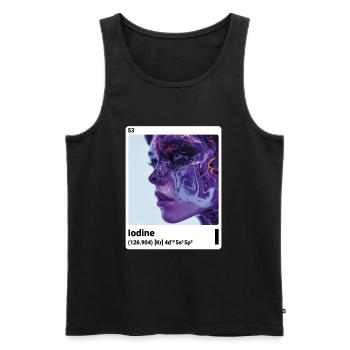 AI am Jod (wt) - Männer Premium Bio Tank Top - Schwarz - Vorne - AI Model Male 178 light (178cm)
