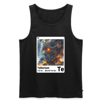 AI am Tellur (wt) - Männer Premium Bio Tank Top - Schwarz - Vorne - AI Model Male 178 light (178cm)