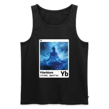 AI am Ytterbium (wt) - Débardeur bio Premium Homme - noir - Devant - Michal (187cm)