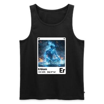 AI am Erbium (wt) - Männer Premium Bio Tank Top - Schwarz - Vorne - AI Model Male 178 light (178cm)