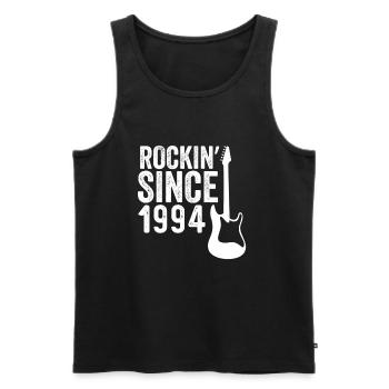 30. Geburtstag - Rockin' Since 1994 - Männer Premium Bio Tank Top - Schwarz - Vorne - Michal (187cm)
