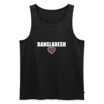 Bangladesch Bangladeschische Flagge Bangladescher - Männer Premium Bio Tank Top - Schwarz - Vorne - Michal (187cm)