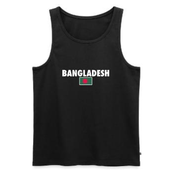 Bangladesch Bangladeschische Flagge Bangladescher - Männer Premium Bio Tank Top - Schwarz - Vorne - Michal (187cm)