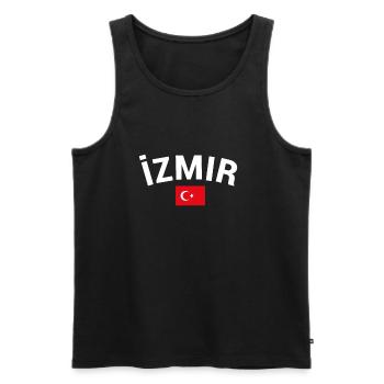 Izmir Turkey Turkey Turkish Flag Turkey - Men's Premium Organic Tank Top - black - Front - Michal (187cm)
