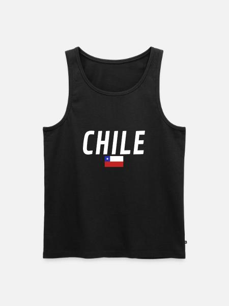 Chile Chilean flag Chilean - Men's Premium Organic Tank Top - black