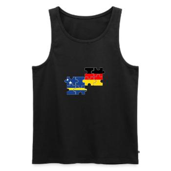 Curaçao Allemagne Drapeau - Débardeur bio Premium Homme - noir - Devant - Michal (187cm)