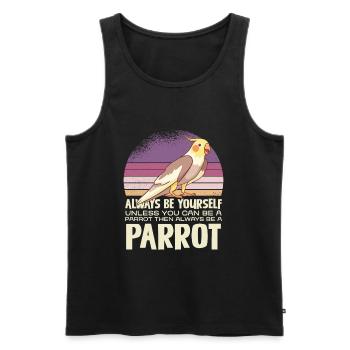 Always be yourself, unless you can - Men's Premium Organic Tank Top - black - Front - Michal (187cm)