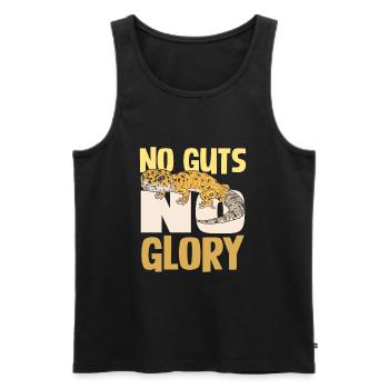 No Guts No Glory Gecko Adventure - Men's Premium Organic Tank Top - black - Front - Michal (187cm)