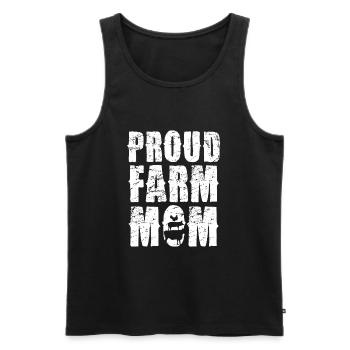 Proud Farm Mama Statement - Men's Premium Organic Tank Top - black - Front - Michal (187cm)