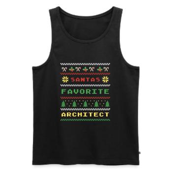 Weihnachtlicher Architekten Spaß für Santas - Männer Premium Bio Tank Top - Schwarz - Vorne - AI Model Male 178 light (178cm)