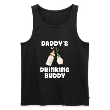 Le copain de boisson de papa drôle de bébé Design - Débardeur bio Premium Homme - noir - Devant - Michal (187cm)