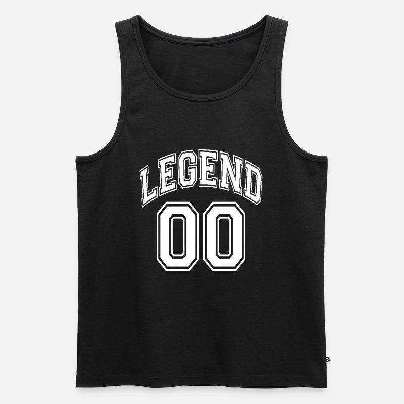 Legend 00 - Männer Premium Bio Tank Top - Schwarz