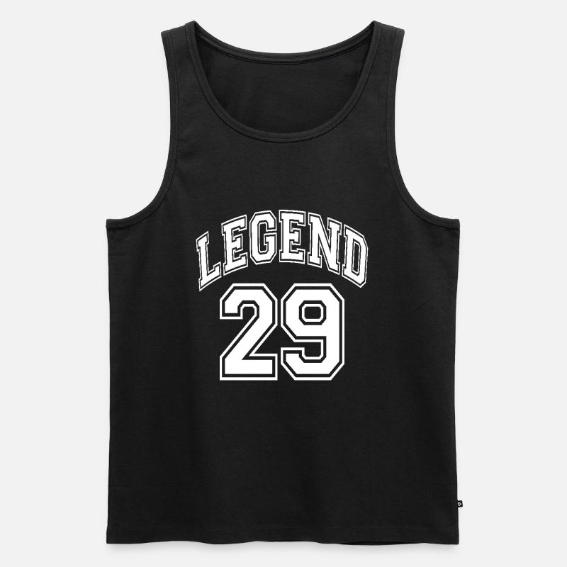 Legend 29 - Männer Premium Bio Tank Top - Schwarz
