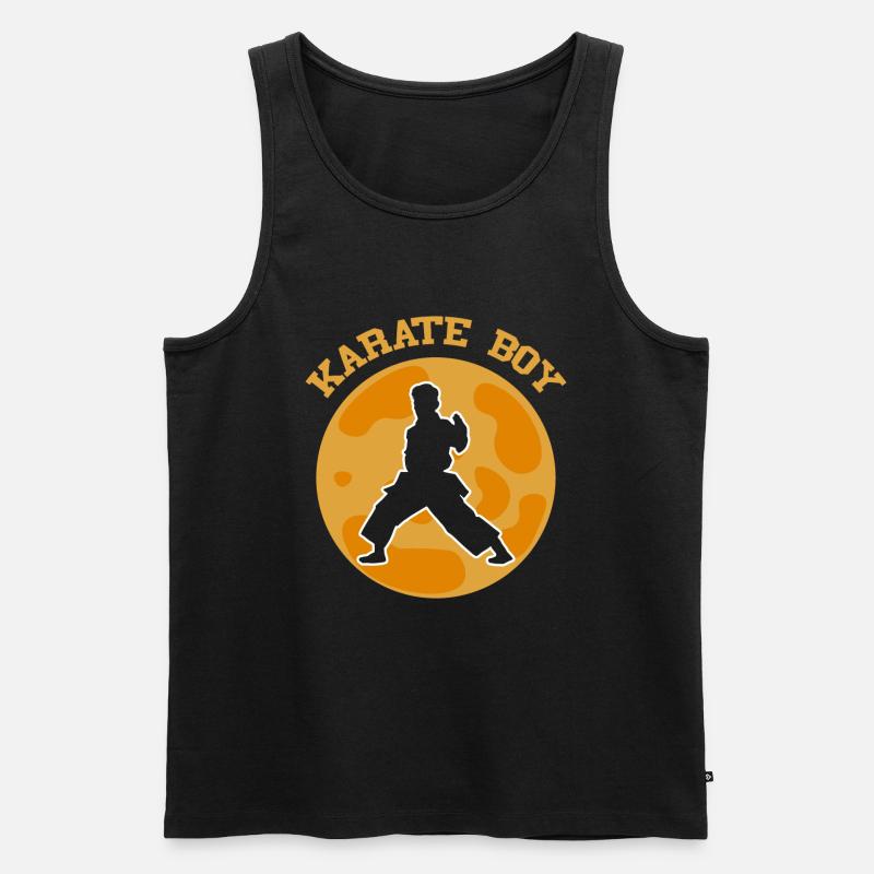Karate Boy Karate Kid - Männer Premium Bio Tank Top - Schwarz