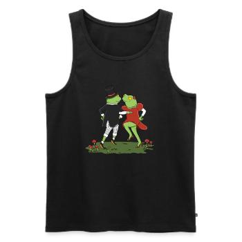 Let’s Dance Together - Men's Premium Organic Tank Top - black - Front - Michal (187cm)