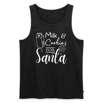 Milk biscuits for Santa's winter offer - Men's Premium Organic Tank Top - black - Front - Michal (187cm)