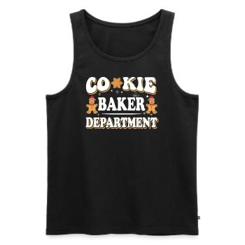 Сookie Baker Abteilung Koch Chef Weihnachtsmagie - Männer Premium Bio Tank Top - Schwarz - Vorne - Michal (187cm)