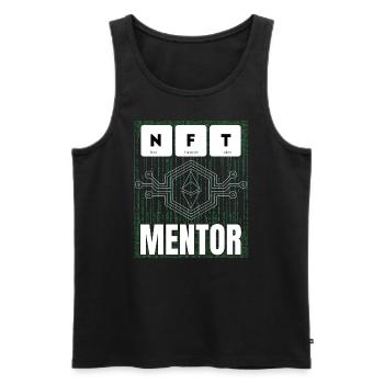 NFT Mentor Nicht Fungibles Token Für Virtuelles - Männer Premium Bio Tank Top - Schwarz - Vorne - Michal (187cm)